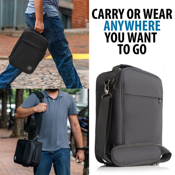 Black Extra Large Smell Proof Bag for men-Dannhich